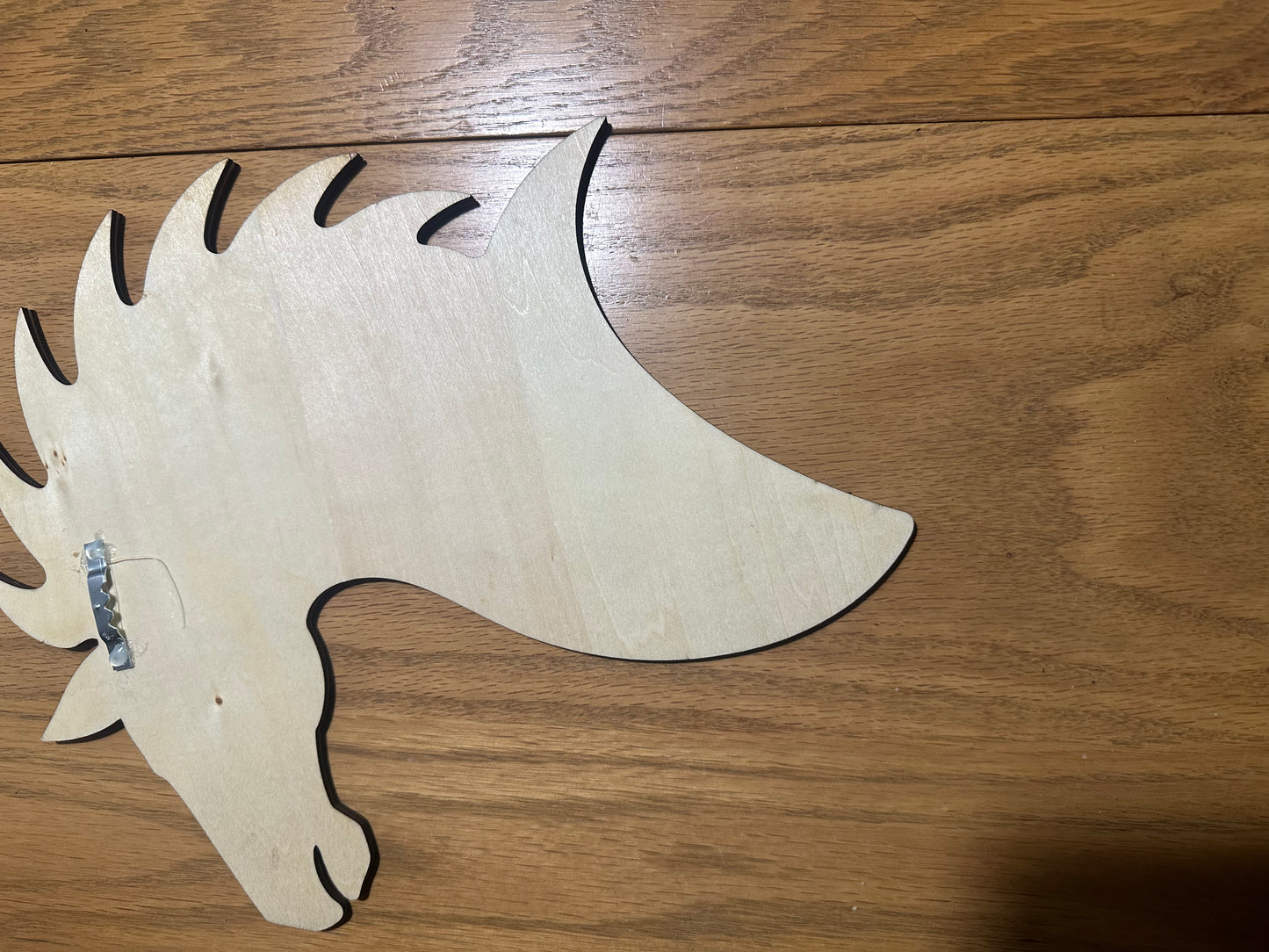 Running Horse Head Wooden Wall Art – Rustic Equestrian Laser Cut Decor