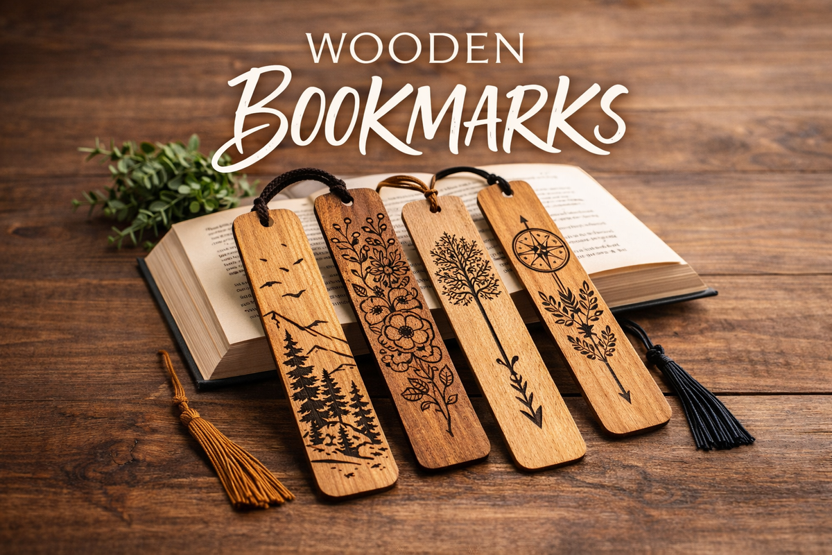 Wooden bookmarks