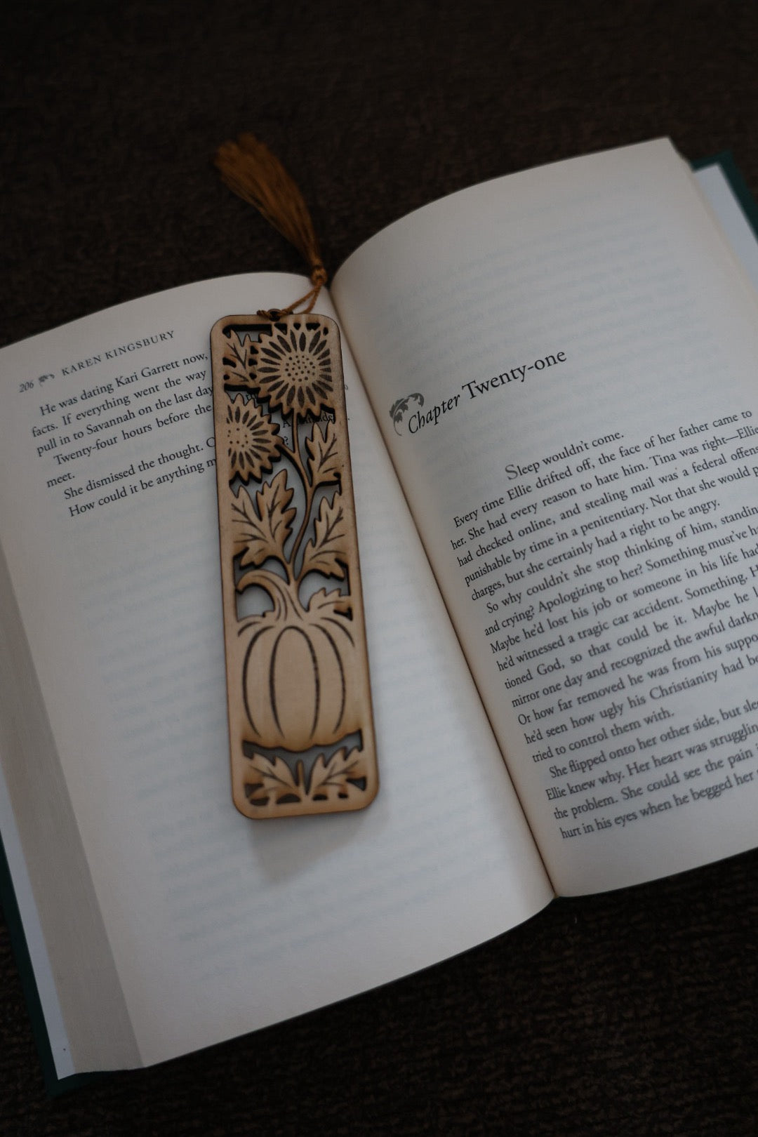 Complete Autumn Wooden Bookmark Collection – 5 Piece Gift Set