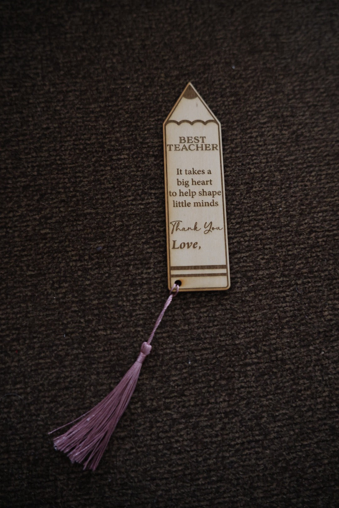 Teacher Appreciation Bookmark Gift Set – 2 Pack Engraved Wooden Bookmarks